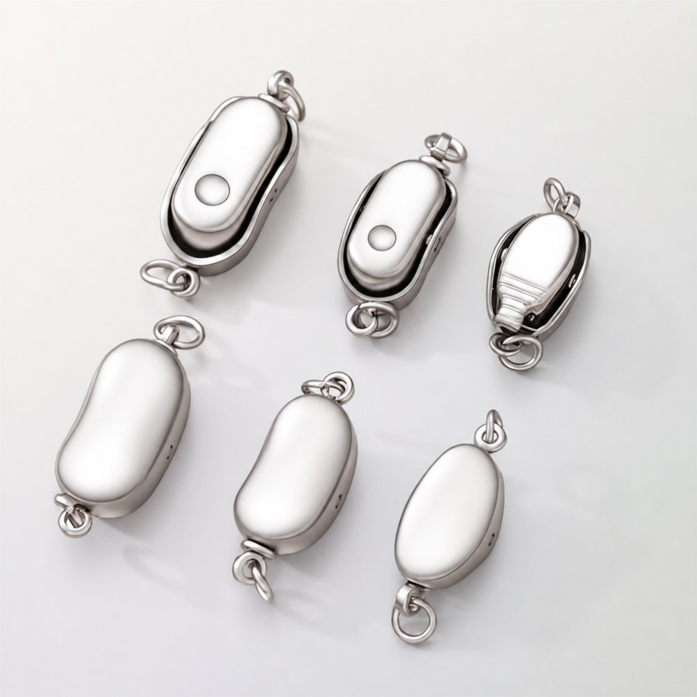 2/5Pcs Stainless Steel Peanut  - Pearl Trim Chain recension och pris