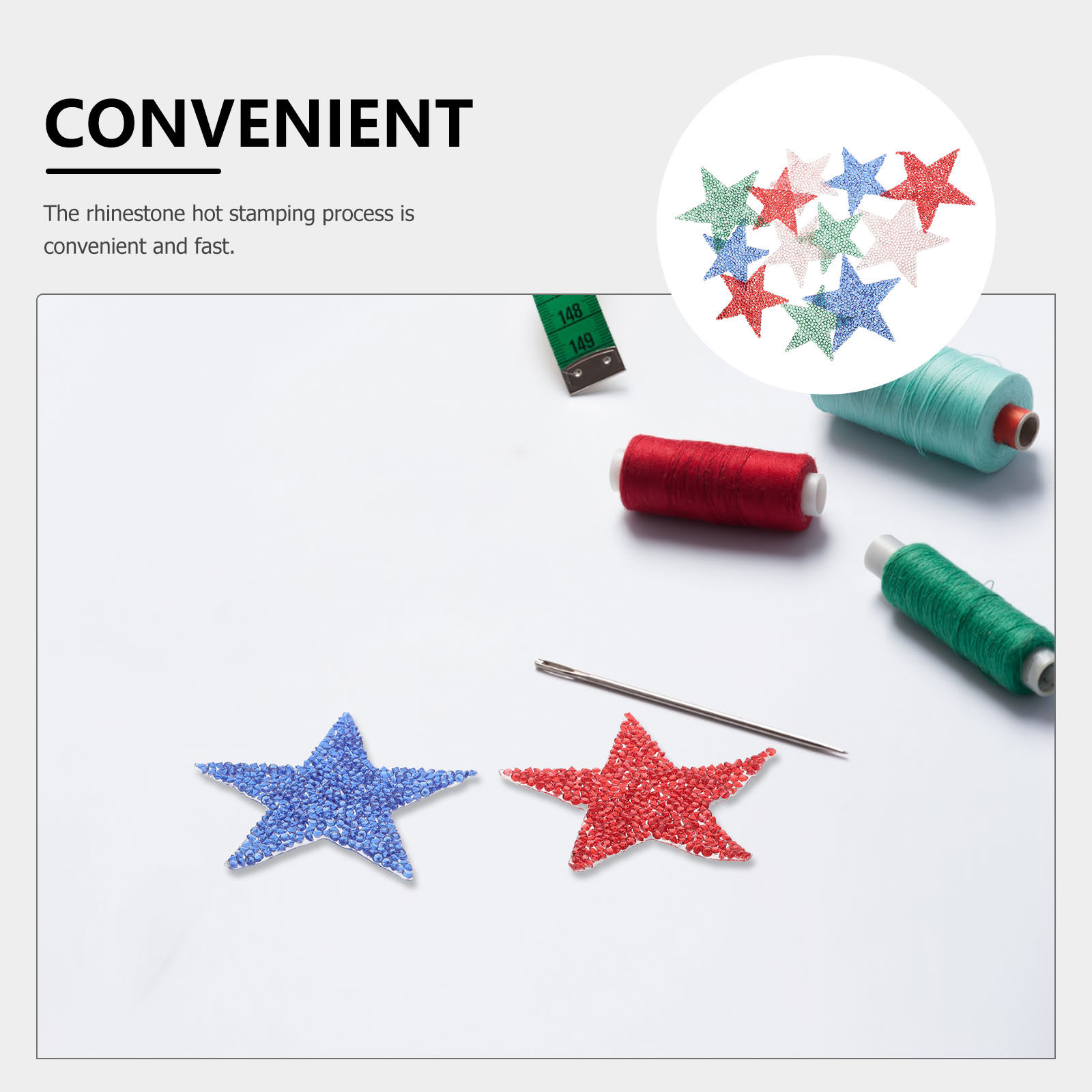 12Pcs Candy Colored Resin Star - Embellishment Glue Craft recension och pris