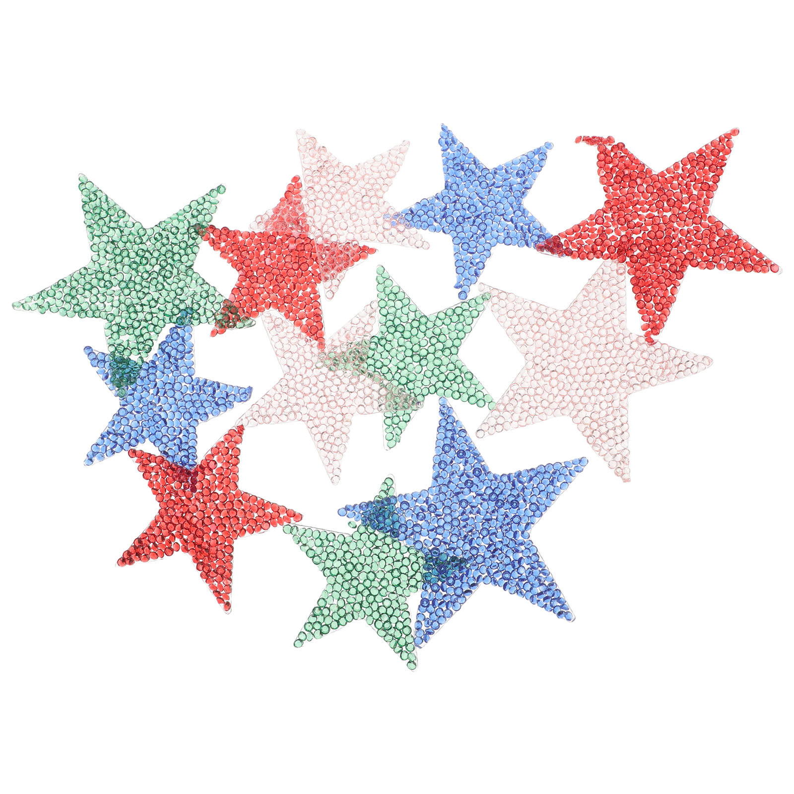 12Pcs Candy Colored Resin Star - Embellishment Glue Craft recension och pris