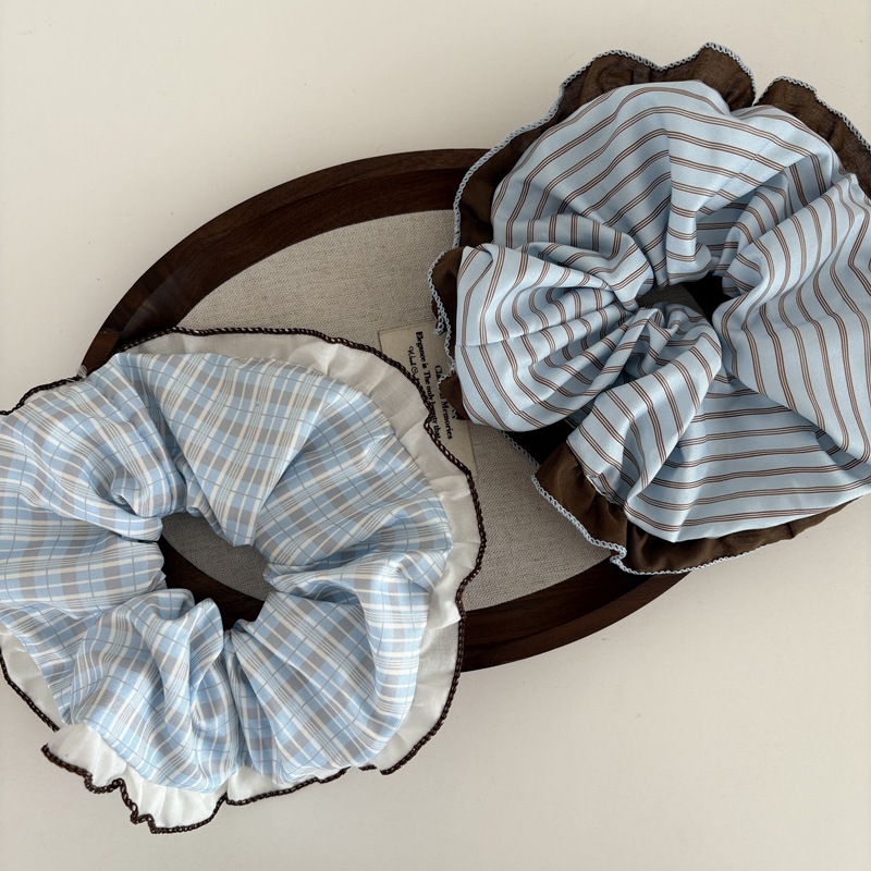 Super beautiful brown and blue - Elastic Lace Trim recension och pris