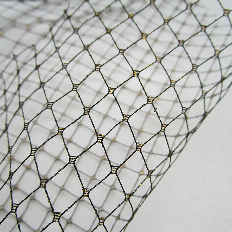 Diamond Lattice Black Net Fabr - Crystal Mesh Fabric recension och pris