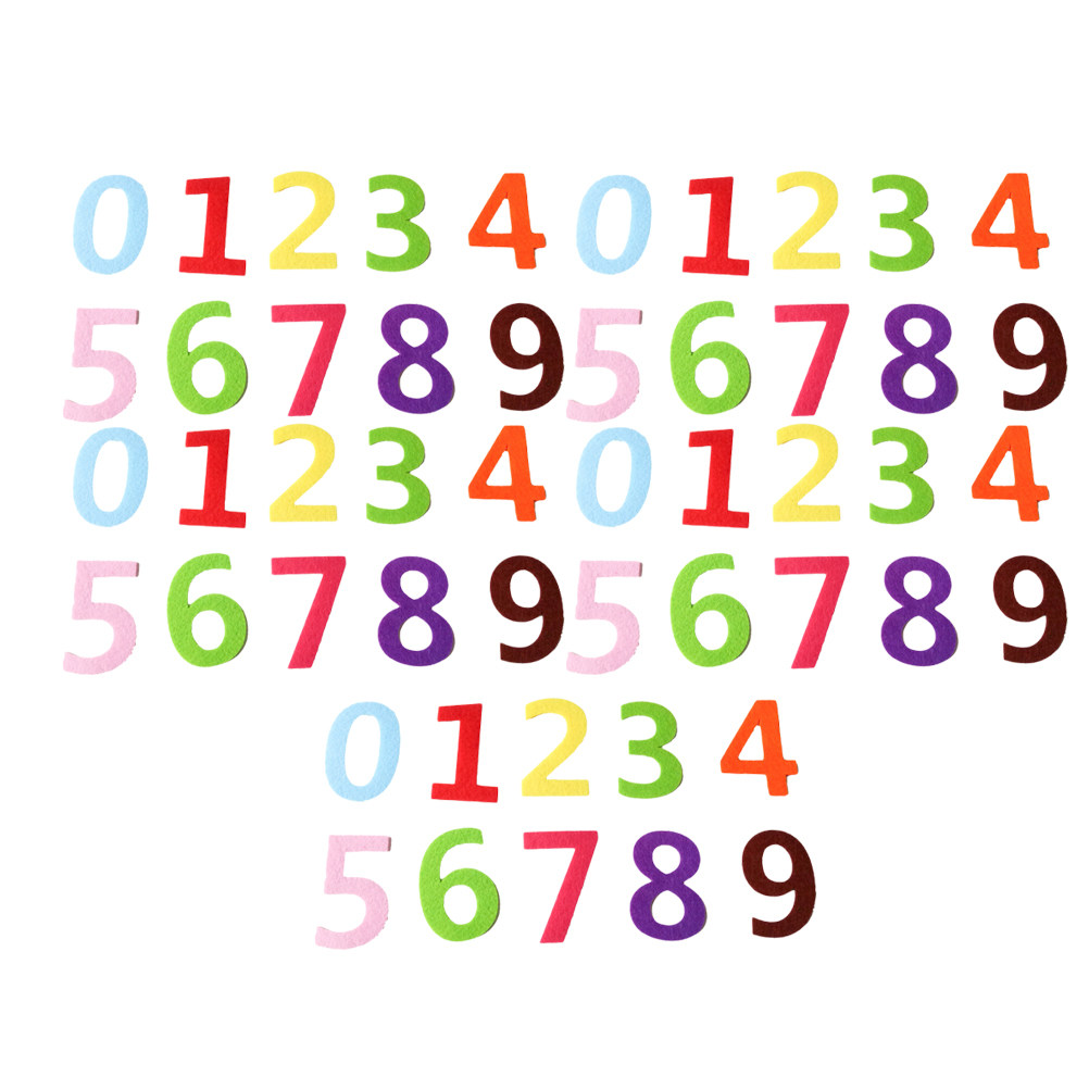5Sets Felt Letter Number Decor - Embellishment Glue Craft recension och pris